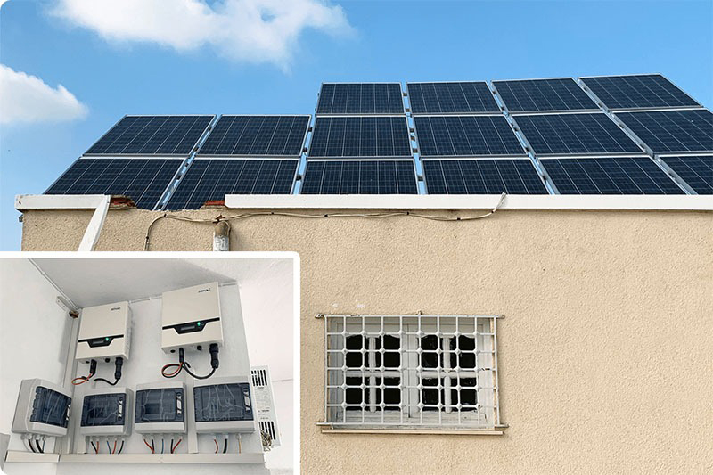تیونس میں 5KW رہائشی چھت کا منصوبہ